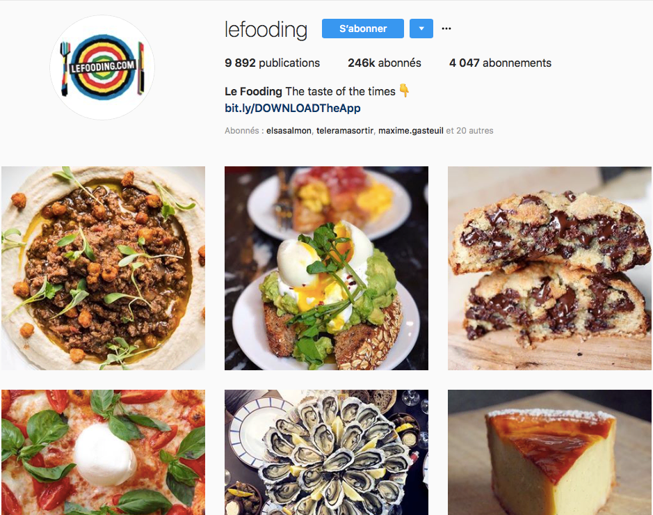 instagram fooding